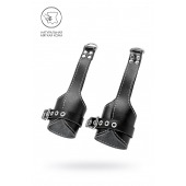 Черные подвесы с белой строчкой - Pecado - купить с доставкой в Майкопе