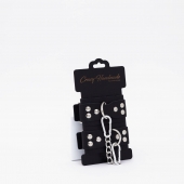 Черные кожаные оковы с регулируемыми ремешками - Crazy Handmade - купить с доставкой в Майкопе