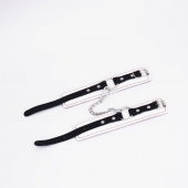 Бело-красные кожаные оковы - Crazy Handmade - купить с доставкой в Майкопе