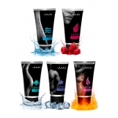 Набор из 5 лубрикантов JUJU (увлажняющий, Hot+, Long, Anal, малина) - JuJu - купить с доставкой в Майкопе