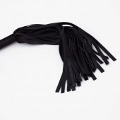 Черный кожаный флоггер - 45 см. - Crazy Handmade - купить с доставкой в Майкопе