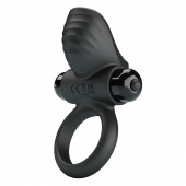 Черное эрекционное кольцо с вибрацией Adrien - Baile - в Майкопе купить с доставкой