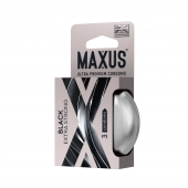 Черные утолщенные презервативы MAXUS Extra Strong с железным кейсом - 3 шт. - Maxus - купить с доставкой в Майкопе