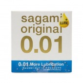 Увлажнённый презерватив Sagami Original 0.01 Extra Lub - 1 шт. - Sagami - купить с доставкой в Майкопе
