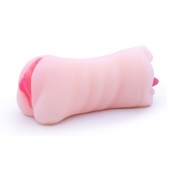 Телесный двусторонний мастурбатор - вагина и ротик - Boys of Toys - в Майкопе купить с доставкой