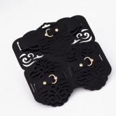 Фигурный набор для БДСМ-игр с узорами и золотистой фурнитурой - Crazy Handmade - купить с доставкой в Майкопе