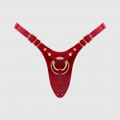 Красный пояс для фиксации насадок Strap-On-Me Leatherette Harness Fabulous - Strap-on-me - купить с доставкой в Майкопе