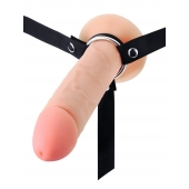 Мужской полый страпон на регулируемых ремешках - 22 см. - Sex Expert - купить с доставкой в Майкопе