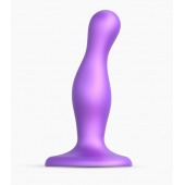 Фиолетовая насадка Strap-On-Me Dildo Plug Curvy size S - Strap-on-me - купить с доставкой в Майкопе