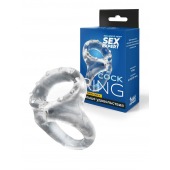 Прозрачное двойное эрекционное кольцо - Sex Expert - в Майкопе купить с доставкой