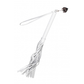 Белая кожаная плеть - 50 см. - Pecado - купить с доставкой в Майкопе