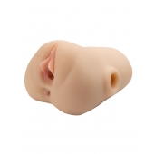 Телесный мастурбатор с вибрацией Double Pounder Vibrating Squeeze Stroker - Pipedream - в Майкопе купить с доставкой