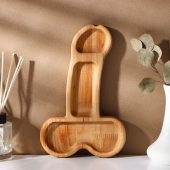 Деревянное блюдо для подачи в форме члена (25 х 16,5 х 1,7 см) - Сима-Ленд - купить с доставкой в Майкопе