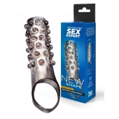 Дымчатая насадка на пенис с выпуклостями - 11 см. - Sex Expert - в Майкопе купить с доставкой