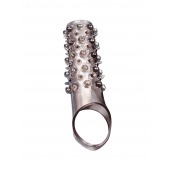 Дымчатая насадка на пенис с шипами и выпуклостями - 12 см. - Sex Expert - в Майкопе купить с доставкой