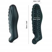 Серая силиконовая насадка на пенис с подхватом Manwan Ryzer - Manwan - в Майкопе купить с доставкой