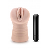 Телесный мастурбатор-вагина Ayumi с вибрацией - Blush Novelties - в Майкопе купить с доставкой