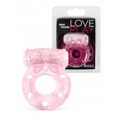 Розовое эрекционное виброкольцо с бабочкой - 1137 - в Майкопе купить с доставкой