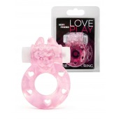 Розовое эрекционное виброкольцо в форме зайчика - 1137 - в Майкопе купить с доставкой