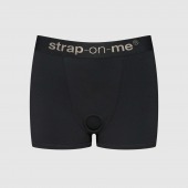 Черные трусики-боксеры для фиксации насадок Strap-on-me Harness Lingerie Allure - size XL - Strap-on-me - купить с доставкой в Майкопе