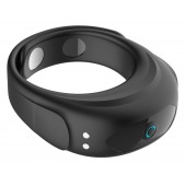Черное эрекционное виброкольцо на ремешках - Boys of Toys - в Майкопе купить с доставкой