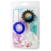 Набор из 3 эрекционных колец разного цвета и рельефа - Boys of Toys - в Майкопе купить с доставкой