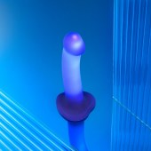 Светящийся фаллоимитатор Strap-on-me Glow-Led Dildo - size M - Strap-on-me