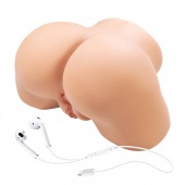 Телесный мастурбатор Olivia с 2 любовными отверстиями - Baile - в Майкопе купить с доставкой