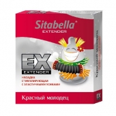 Стимулирующая насадка Sitabella Extender  Красный молодец - Sitabella - купить с доставкой в Майкопе