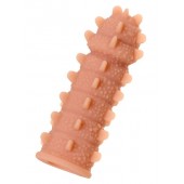 Насадка на фаллос с шипами и продолговатыми бугорками - 14,7 см. - KOKOS - в Майкопе купить с доставкой