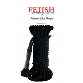 Черная веревка для фиксации Deluxe Silky Rope - 9,75 м. - Pipedream - купить с доставкой в Майкопе