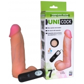 Фаллическая насадка Харнесс UNICOCK 7  с вибрацией - 19 см. - LOVETOY (А-Полимер) - купить с доставкой в Майкопе