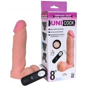 Фаллическая насадка Харнесс UNICOCK 8  с вибрацией - 20 см. - LOVETOY (А-Полимер) - купить с доставкой в Майкопе