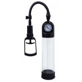 Чёрная вакуумная помпа A-toys с манометром и прозрачной колбой - A-toys - в Майкопе купить с доставкой