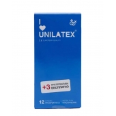 Классические презервативы Unilatex Natural Plain - 12 шт. + 3 шт. в подарок - Unilatex - купить с доставкой в Майкопе