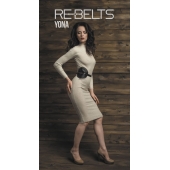 Пояс с клёпками Yona Black - Rebelts - купить с доставкой в Майкопе