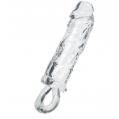 Прозрачная насадка с петлёй для фиксации - 14 см. - ToyFa - в Майкопе купить с доставкой