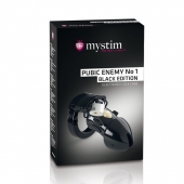 Пояс верности с электростимуляцией Mystim Pubic Enemy No1 Black Edition - MyStim - купить с доставкой в Майкопе
