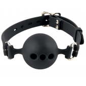 Силиконовый кляп-шар с отверстиями для дыхания Silicone Breathable Ball Gag Small - Pipedream - купить с доставкой в Майкопе