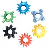 Набор из 6 разноцветных эрекционных колец - Toyfa Basic - в Майкопе купить с доставкой