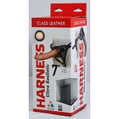 Насадка-фаллоимитатор на кожаных трусиках Harness Ultra Realistic 7  - 18 см. - LOVETOY (А-Полимер) - купить с доставкой в Майкопе