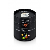 Массажная свеча с ароматом бубль-гума Bougie de Massage Gourmande Bubble Gum - 80 мл. - Plaisir Secret - купить с доставкой в Майкопе