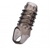 Открытая дымчатая насадка с точками и рёбрами ToyFa XLover - 11,5 см. - ToyFa - в Майкопе купить с доставкой