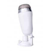 Мастурбатор-вагина в белой колбе с присоской и встраиваемой вибропулей - A-toys - в Майкопе купить с доставкой