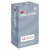 Презервативы с рёбрами Unilatex Ribbed - 12 шт. + 3 шт. в подарок - Unilatex - купить с доставкой в Майкопе