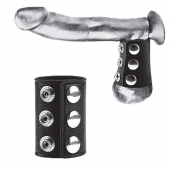 Утяжка на пенис на кнопочках 100% PVC STRAP WITH METAL SNAP - BlueLine - купить с доставкой в Майкопе