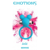 Голубое эрекционное виброколечко Emotions Minnie Breeze - Lola Games - в Майкопе купить с доставкой