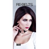 Чёрный чокер-кляп Iman Black - Rebelts - купить с доставкой в Майкопе