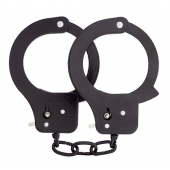 Чёрные наручники из листового металла BONDX METAL CUFFS BLACK - Dream Toys - купить с доставкой в Майкопе