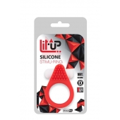 Красное эрекционное кольцо LIT-UP SILICONE STIMU RING 1 RED - Dream Toys - в Майкопе купить с доставкой